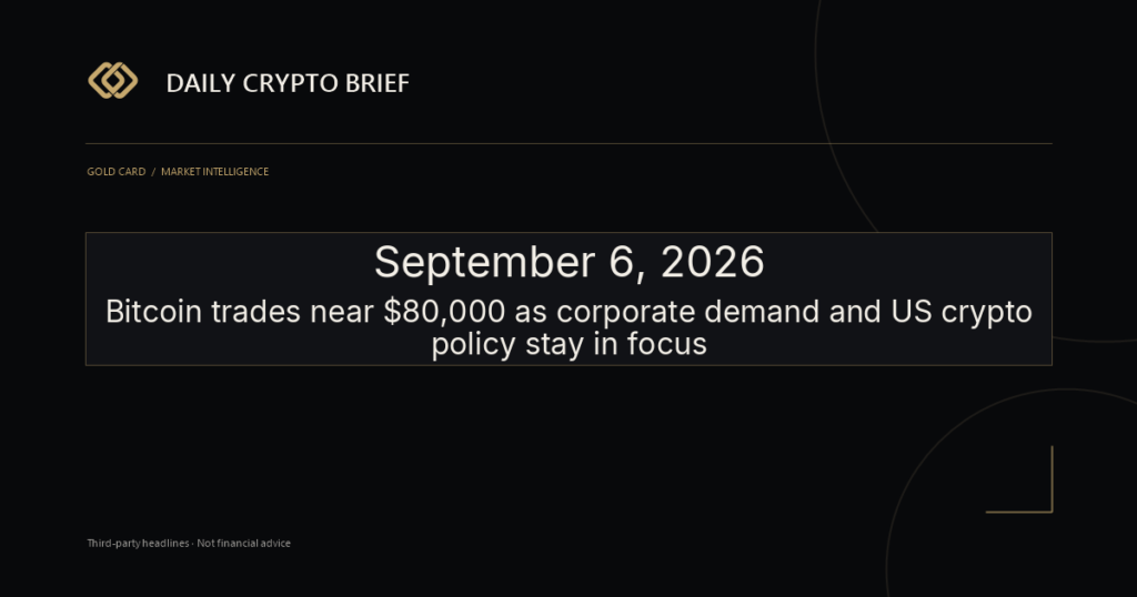 Gold Card Daily Crypto Brief