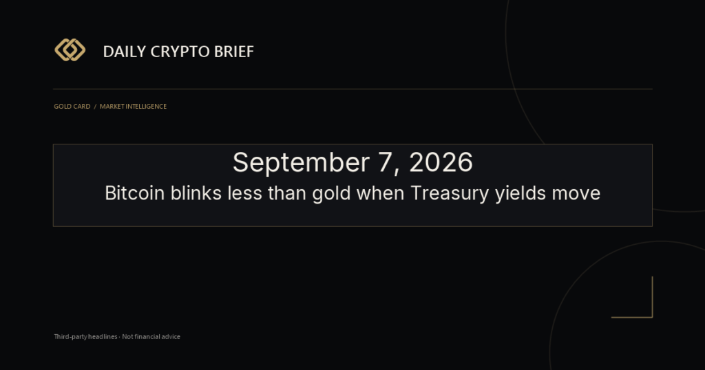 Gold Card Daily Crypto Brief