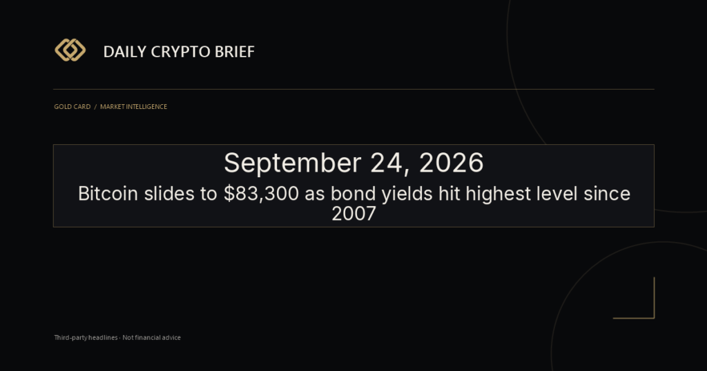Gold Card Daily Crypto Brief