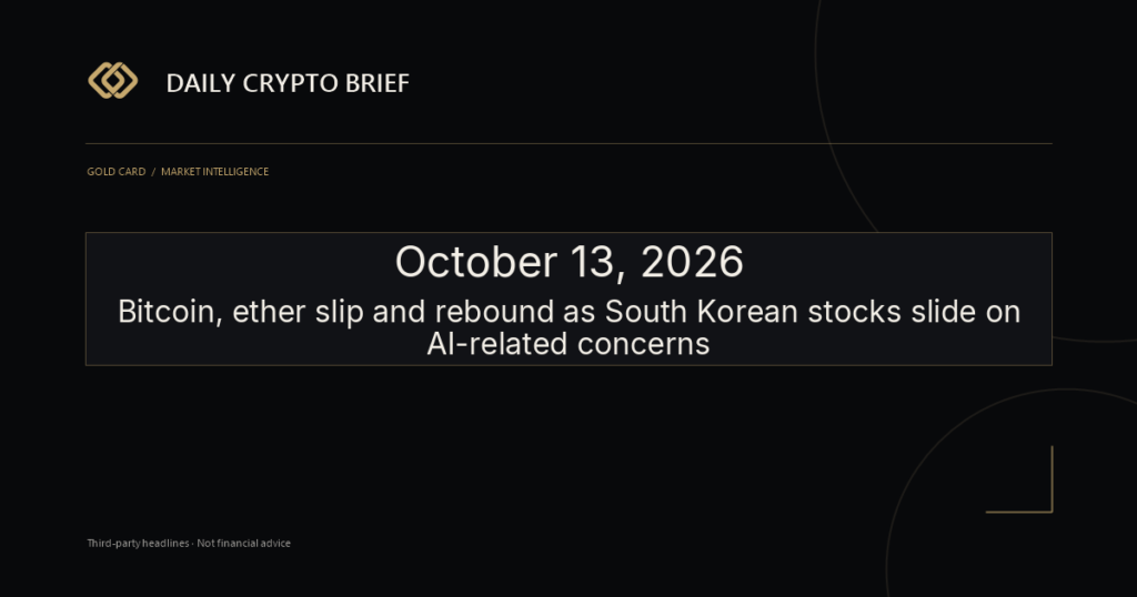 Gold Card Daily Crypto Brief